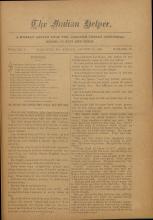 The Indian Helper (Vol. 5, No. 50)