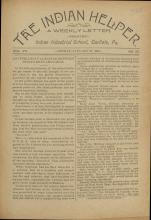 The Indian Helper (Vol. 7, No. 20)