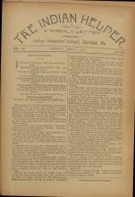 The Indian Helper (Vol. 7, No. 29)