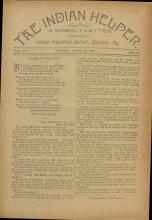 The Indian Helper (Vol. 7, No. 33)