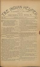 The Indian Helper (Vol. 8, No. 19)