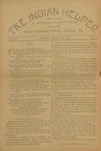 The Indian Helper (Vol. 8, No. 27)