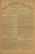 The Indian Helper (Vol. 8, No. 32)