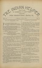 The Indian Helper (Vol. 9, No. 37)