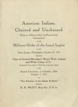 "American Indians: Chained and Unchained," by Richard H. Pratt