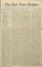 The Red Man and Helper (Vol. 3, No. 29)