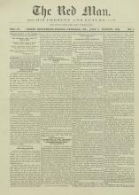 The Red Man (Vol. 11, No. 1)