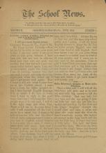 The School News (Vol. 2, No. 1)