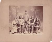 Three Visiting Chiefs and Their Children, c.1881