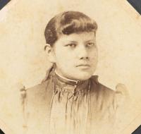 Carrie Cornelius, c.1889