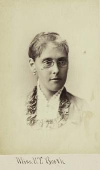 Miss Vincentine T. Booth, c. 1885 