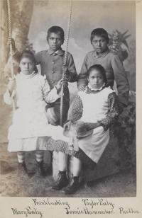 Frank Cushing, Taylor Ealy, Mary Ealy, and Jennie Hammaker [version 2], c.1880