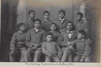 Ten Omaha male students [version 2], c.1882