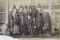 Northern Arapaho and Shoshone students upon arrival [version 1], 1881