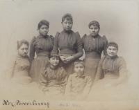Group of seven Nez Perce students, c.1892