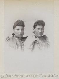 Kate Stocker and Jessie Spread Hands, c.1890