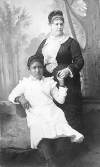 Mary Hyde and Grace Cook, 1881