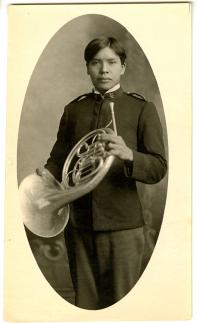 Junaluska Standingdeer Band Portrait, 1903