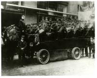 Band on Sightseeing Bus in Philadelphia, c. 1910