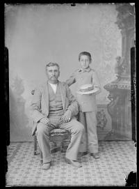 Baptiste Bayhylle and his son Louis Bayhylle [version 1], c.1882