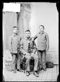 William Crazy Bull, Henry Red Kettle, and Shield Thunder Bull, c.1891