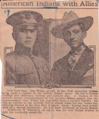 Gus Welch and Flowberth W. Richester, 1918