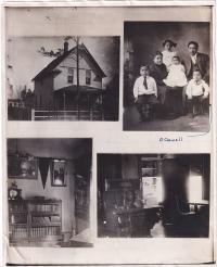 Benjamin Caswell's house and family, c.1910