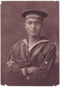 Isaac Willis in Naval Uniform, c.1917