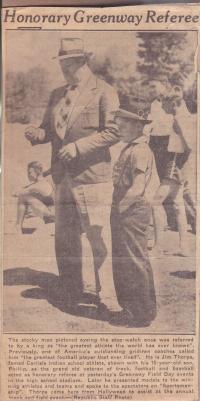 Jim Thorpe Track Referee, 1937