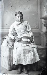 Unidentified female student (PO#58), c.1885
