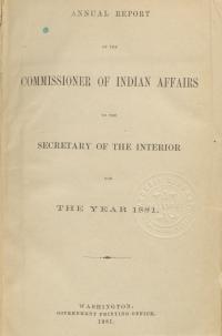Excerpt from Annual Report of the Commissioner of Indian Affairs, 1881