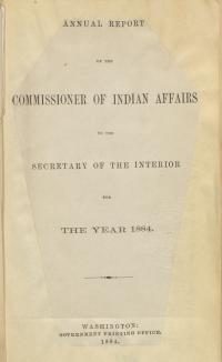 Excerpt from Annual Report of the Commissioner of Indian Affairs, 1884