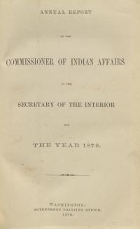 Excerpt from Annual Report of the Commissioner of Indian Affairs, 1879