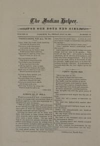 The Indian Helper (Vol. 2, No. 40) 