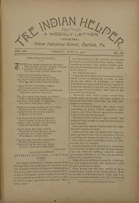The Indian Helper (Vol. 7, No. 40)