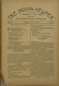 The Indian Helper (Vol. 8, No. 28)