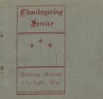 Thanksgiving Service booklet, c.1910