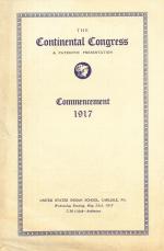 1917 Commencement Program, The Continental Congress