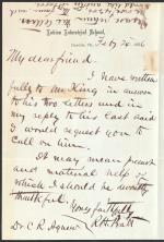 Letter from Richard H. Pratt to Cornelius R. Agnew, February 24, 1886