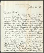 Letter from Richard H. Pratt to Cornelius R. Agnew, January 31, 1888
