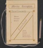 Mercer Literary Society Dance Card, 1913 Mercer Literary Society Dance Card, 1913