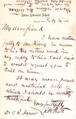 Letter from Richard H. Pratt to Cornelius R. Agnew, February 24, 1886