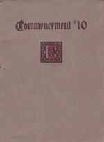1910 Commencement Program
