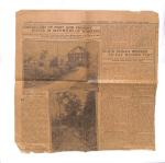newspaper clipping with title "Sioux Indian Desires to Pay Wilson Visit"