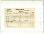 Index Card with table recording demographic information and details of employment