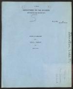 blue page with text "Status of Employes, Lida M. Johnston of New York"