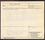 form titled "Reply to Inquiry" which says that no records of Carlos Montezuma's employment with the Bureau of Indian Affairs could be found
