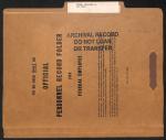 front of official personnel record folder for Marianne C. Moore