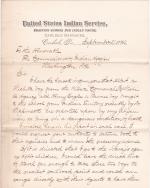 Request to Return Albert Barnett and Henry Eagle Chief