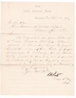 Explanatory Letter for Descriptive Statement of Students for March 1887